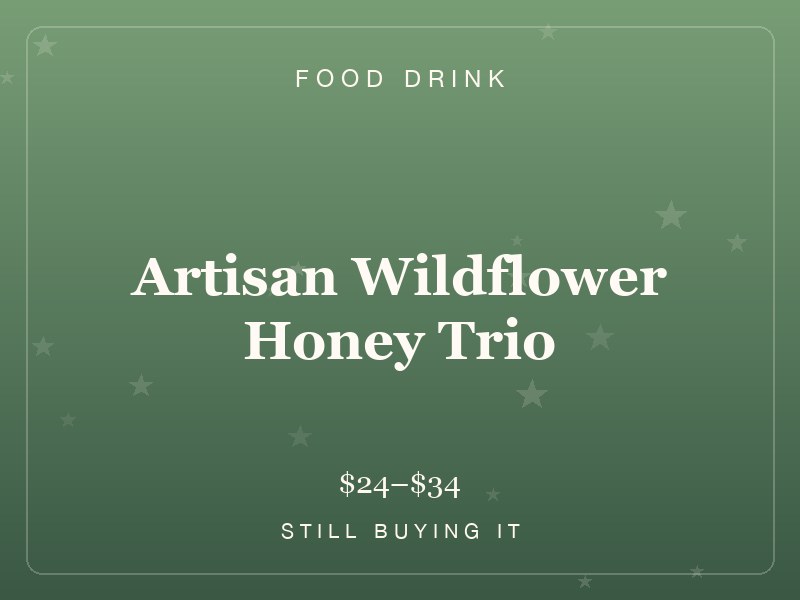 Artisan Wildflower Honey Trio — Summer Gift Set