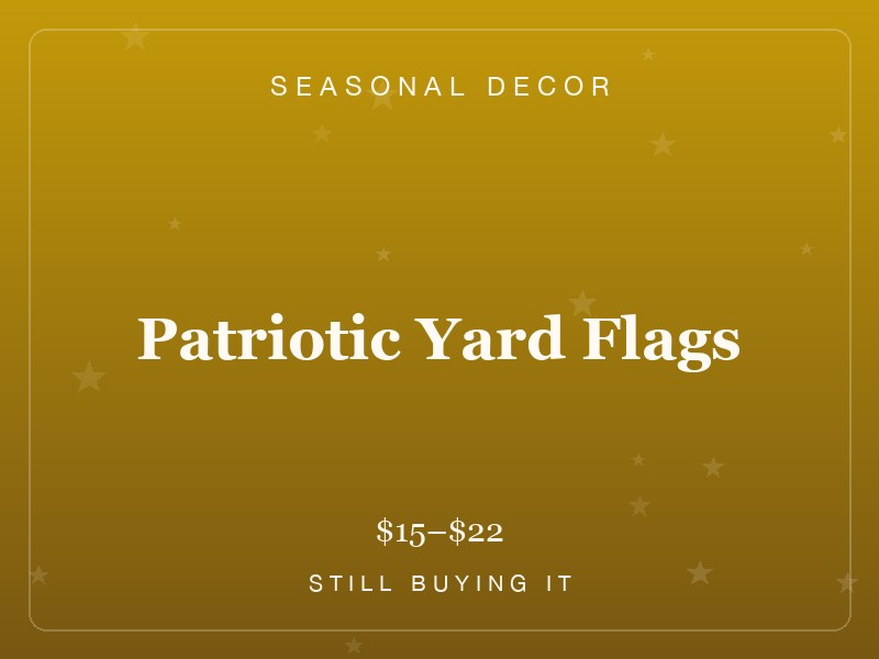 Patriotic Yard Flags — Fourth of July Set of 3